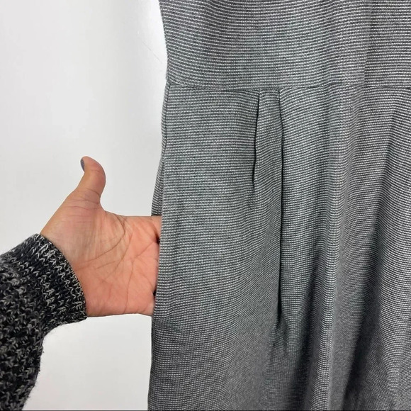 Madewell Heather Grey Sleeveless Sheath Dress Pockets Women's Size Medium - Picture 4 of 9
